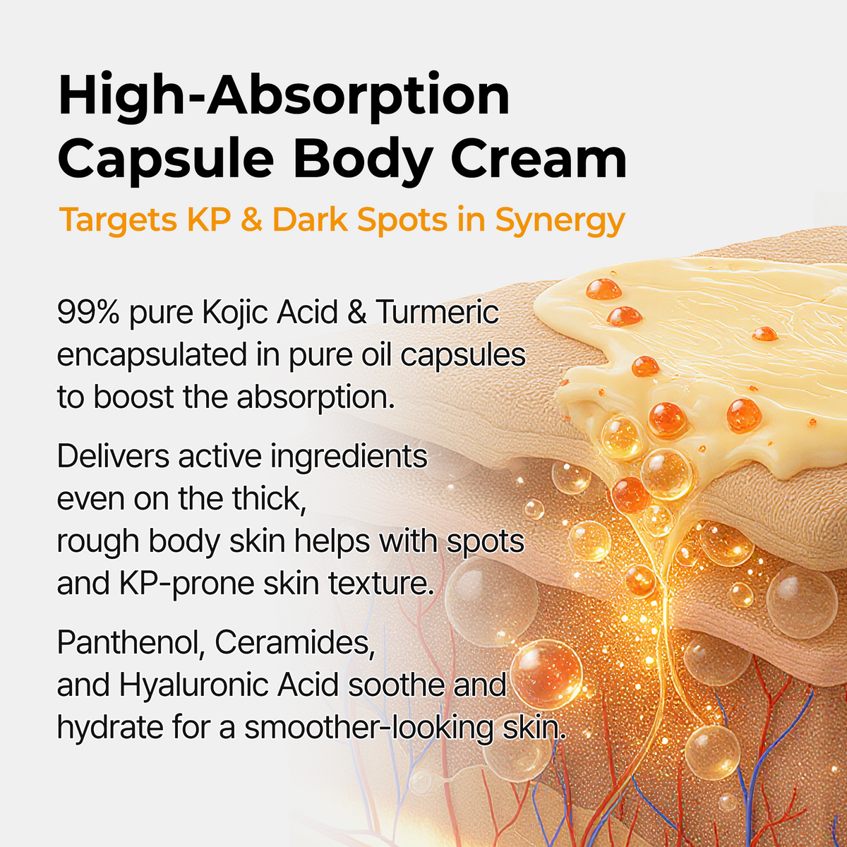 Kojic Acid Turmeric Capsule Body Cream - image 5